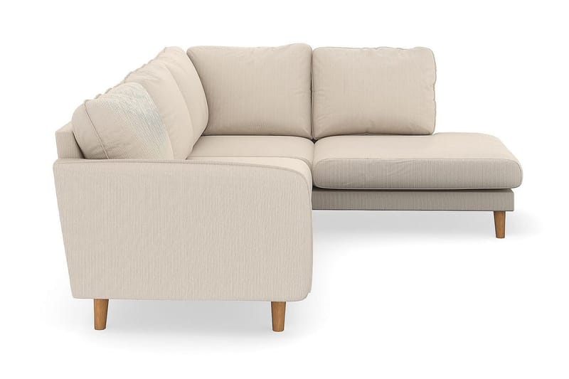 Trend Lyx 4-sits Högervänd L-formad Schäslongsoffa i Manchester - Beige - Möbler - Vardagsrum - Soffor - Divansoffa & schäslong
