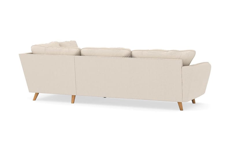 Trend Lyx 4-sits Högervänd L-formad Schäslongsoffa i Manchester - Beige - Möbler - Vardagsrum - Soffor - Divansoffa & schäslong
