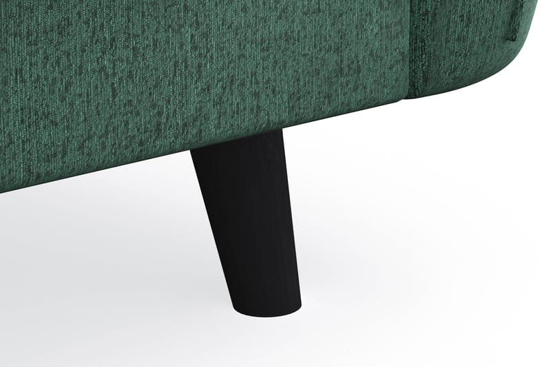 Trend Lyx 4-sits Högervänd L-formad Schäslongsoffa i Sammet - Mörkgrön - Möbler - Vardagsrum - Soffor - Divansoffa & schäslong
