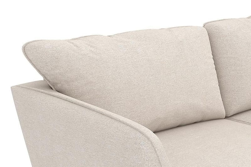 Trend Lyx 4-sits Högervänd L-formad Schäslongsoffa i Tyg - Beige - Möbler - Vardagsrum - Soffor - Divansoffa & schäslong