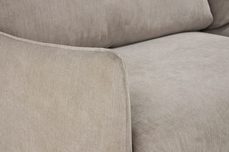 Trend Lyx 4-sits Högervänd L-formad Schäslongsoffa i Tyg - Beige - Möbler - Vardagsrum - Soffor - Divansoffa & schäslong