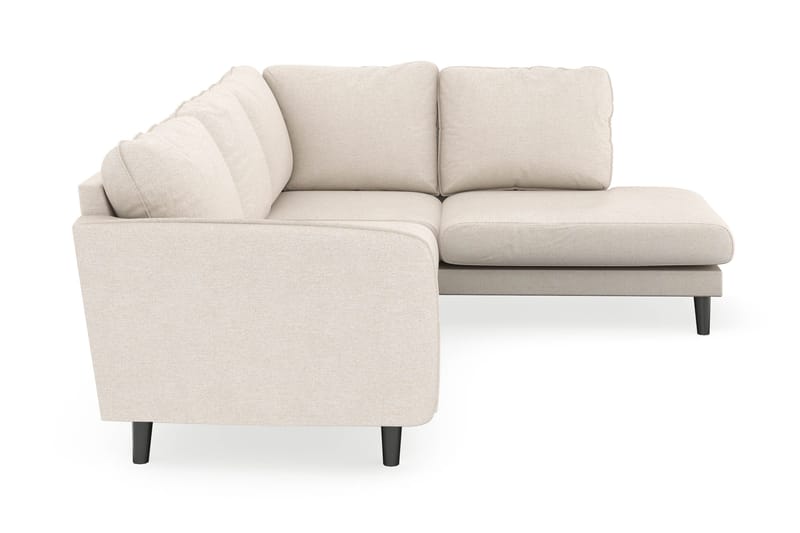 Trend Lyx 4-sits Högervänd L-formad Schäslongsoffa i Tyg - Beige - Möbler - Vardagsrum - Soffor - Divansoffa & schäslong