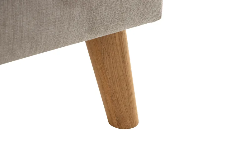 Trend Lyx 4-sits Högervänd L-formad Schäslongsoffa i Tyg - Beige - Möbler - Vardagsrum - Soffor - Divansoffa & schäslong