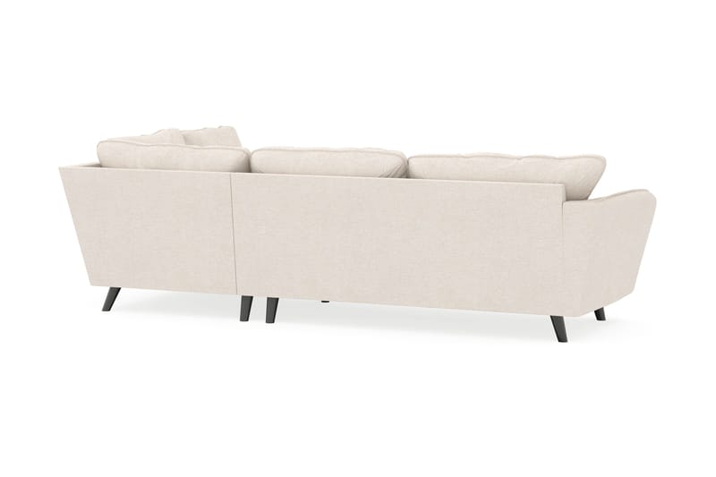 Trend Lyx 4-sits Högervänd L-formad Schäslongsoffa i Tyg - Beige - Möbler - Vardagsrum - Soffor - Divansoffa & schäslong