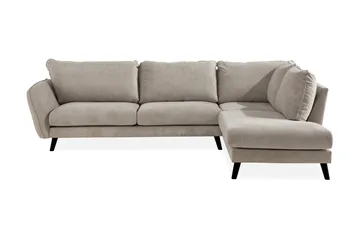 Trend Lyx 4-sits Högervänd L-formad Schäslongsoffa i Tyg