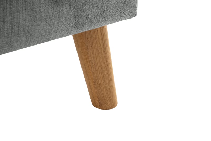 Trend Lyx 4-sits Högervänd L-formad Schäslongsoffa i Tyg - Grå - Möbler - Vardagsrum - Soffor - Divansoffa & schäslong