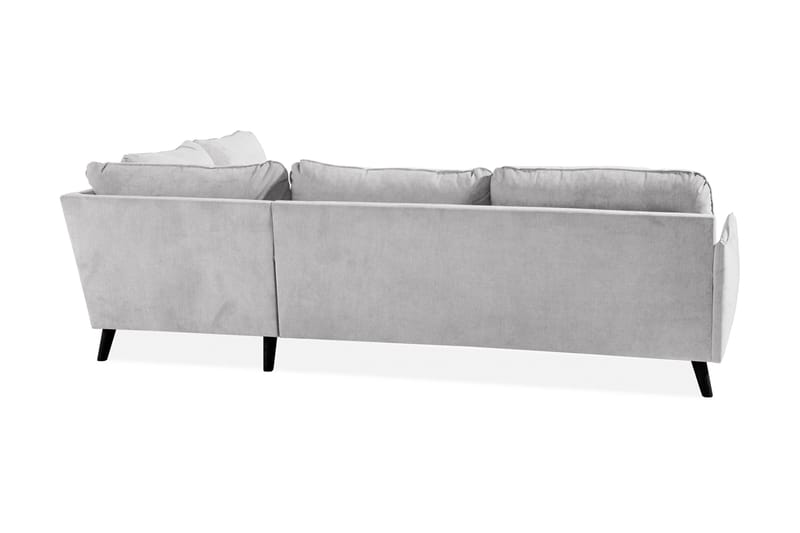 Trend Lyx 4-sits Högervänd L-formad Schäslongsoffa i Tyg - Ljusgrå - Möbler - Vardagsrum - Soffor - Divansoffa & schäslong