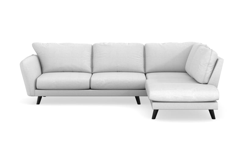 Trend Lyx 4-sits Högervänd L-formad Schäslongsoffa i Tyg - Ljusgrå - Möbler - Vardagsrum - Soffor - Divansoffa & schäslong