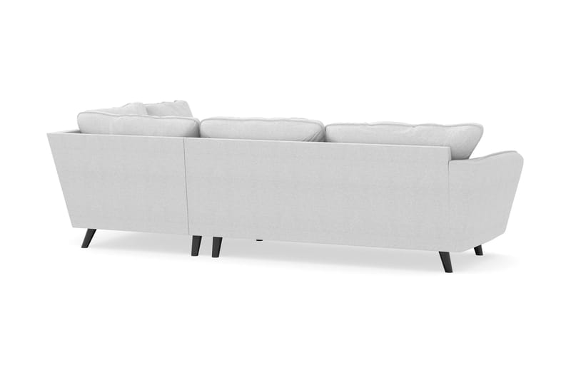 Trend Lyx 4-sits Högervänd L-formad Schäslongsoffa i Tyg - Ljusgrå - Möbler - Vardagsrum - Soffor - Divansoffa & schäslong