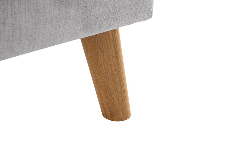 Trend Lyx 4-sits Högervänd L-formad Schäslongsoffa i Tyg - Ljusgrå - Möbler - Vardagsrum - Soffor - Divansoffa & schäslong