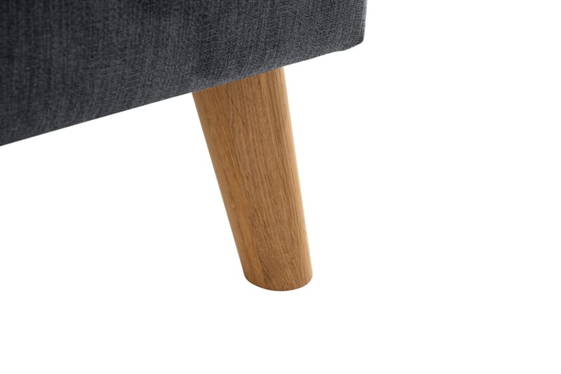 Trend Lyx 4-sits Högervänd L-formad Schäslongsoffa i Tyg - Mörkgrå - Möbler - Vardagsrum - Soffor - Divansoffa & schäslong