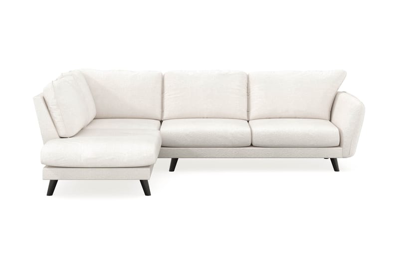 Trend Lyx 4-sits Vänstervänd L-formad Schäslongsoffa i Bouclé - Vit - Möbler - Vardagsrum - Soffor - Divansoffa & schäslong