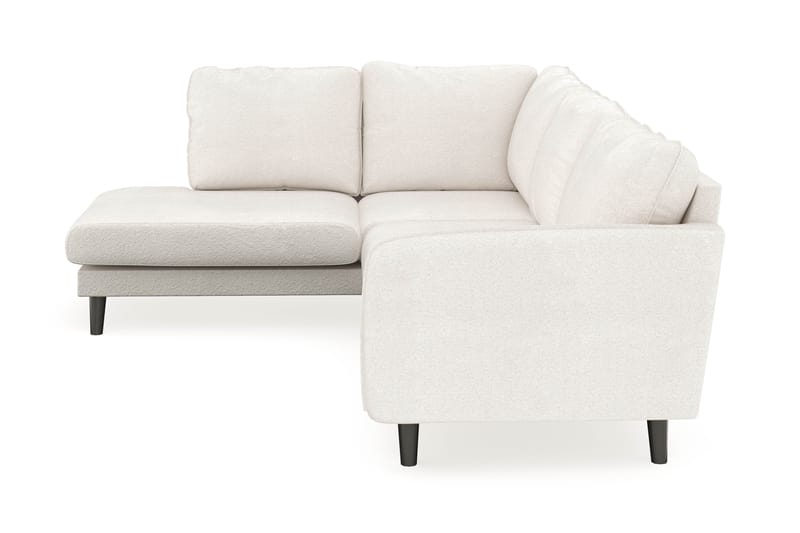 Trend Lyx 4-sits Vänstervänd L-formad Schäslongsoffa i Bouclé - Vit - Möbler - Vardagsrum - Soffor - Divansoffa & schäslong