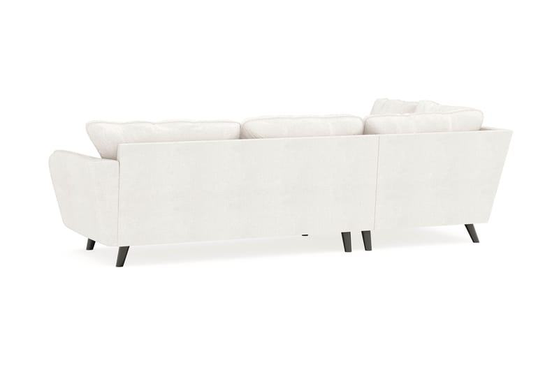 Trend Lyx 4-sits Vänstervänd L-formad Schäslongsoffa i Bouclé - Vit - Möbler - Vardagsrum - Soffor - Divansoffa & schäslong