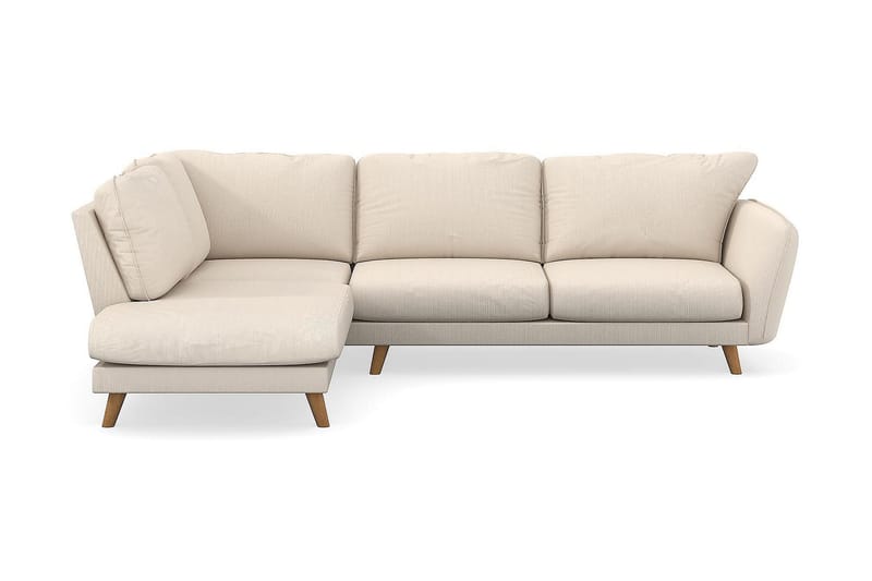 Trend Lyx 4-sits Vänstervänd L-formad Schäslongsoffa i Manchester - Beige - Möbler - Vardagsrum - Soffor - Divansoffa & schäslong