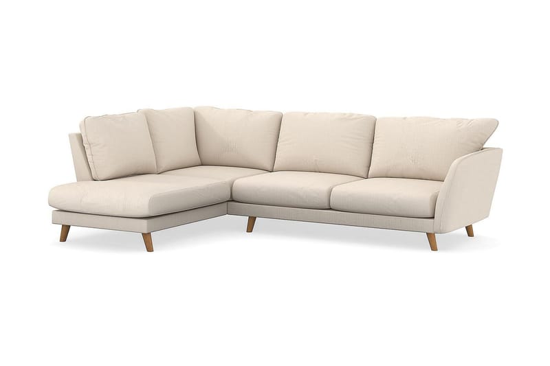 Trend Lyx 4-sits Vänstervänd L-formad Schäslongsoffa i Manchester - Beige - Möbler - Vardagsrum - Soffor - Divansoffa & schäslong