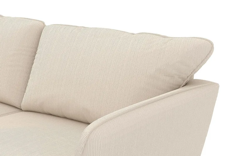 Trend Lyx 4-sits Vänstervänd L-formad Schäslongsoffa i Manchester - Beige - Möbler - Vardagsrum - Soffor - Divansoffa & schäslong