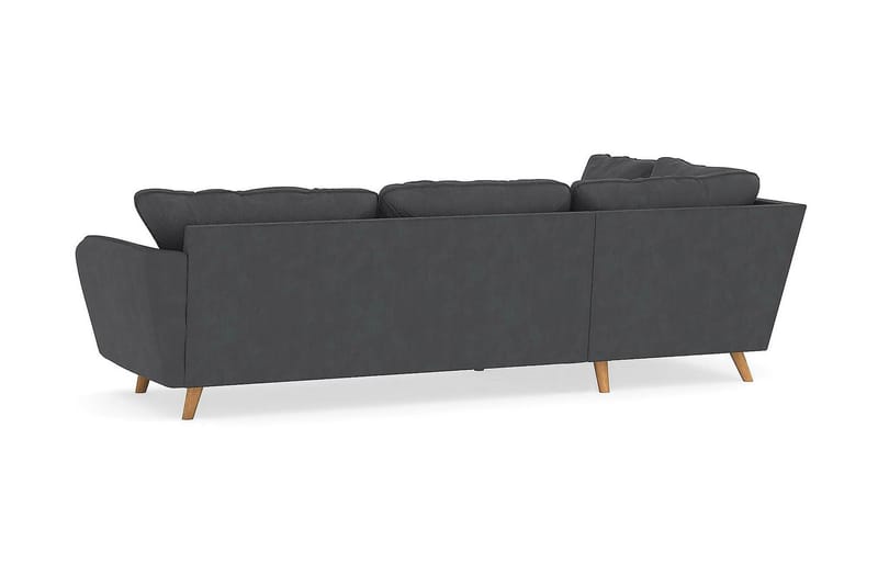Trend Lyx 4-sits Vänstervänd L-formad Schäslongsoffa i Manchester - Mörkgrå - Möbler - Vardagsrum - Soffor - Divansoffa & schäslong