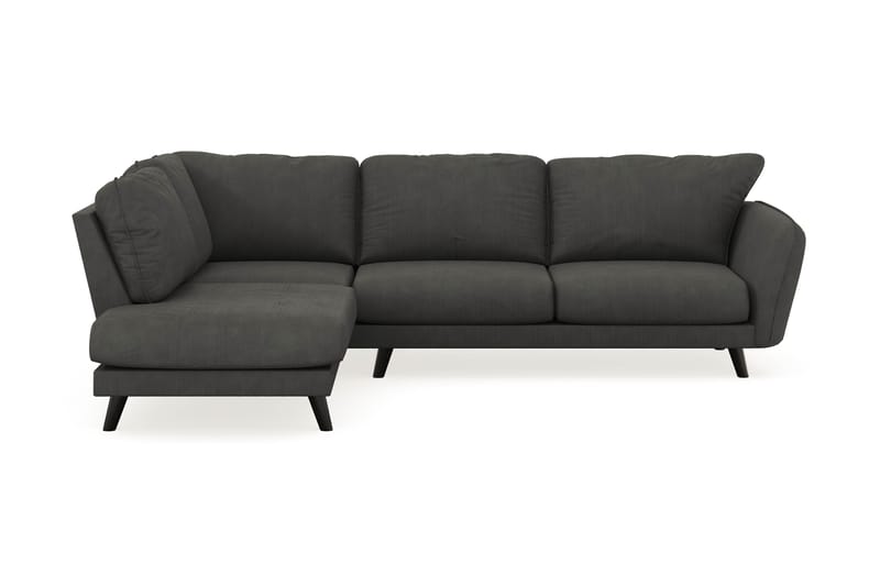 Trend Lyx 4-sits Vänstervänd L-formad Schäslongsoffa i Manchester - Mörkgrå - Möbler - Vardagsrum - Soffor - Divansoffa & schäslong