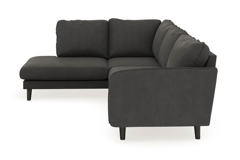 Trend Lyx 4-sits Vänstervänd L-formad Schäslongsoffa i Manchester - Mörkgrå - Möbler - Vardagsrum - Soffor - Divansoffa & schäslong