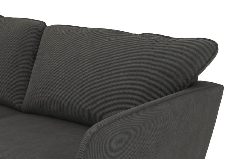 Trend Lyx 4-sits Vänstervänd L-formad Schäslongsoffa i Manchester - Mörkgrå - Möbler - Vardagsrum - Soffor - Divansoffa & schäslong