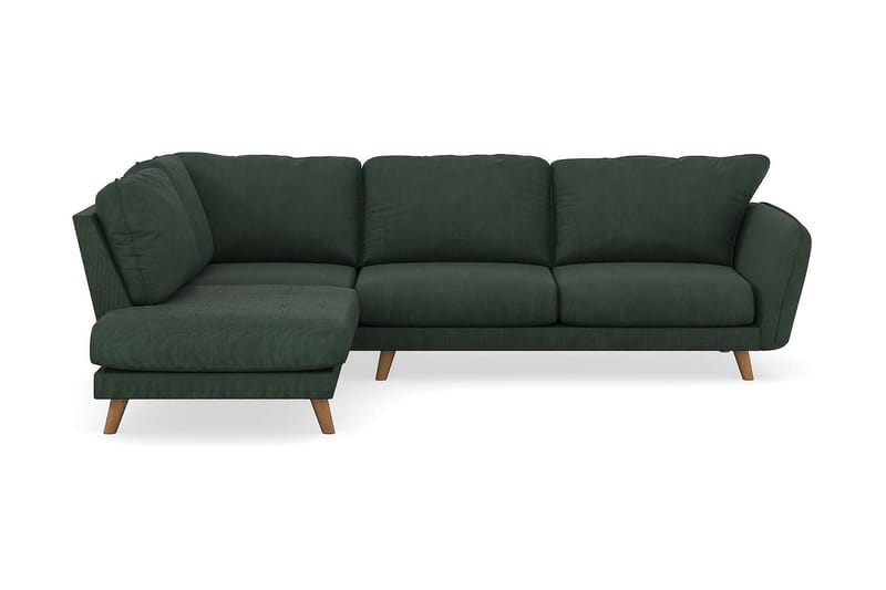 Trend Lyx 4-sits Vänstervänd L-formad Schäslongsoffa i Manchester - Mörkgrön - Möbler - Vardagsrum - Soffor - Divansoffa & schäslong