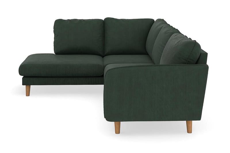 Trend Lyx 4-sits Vänstervänd L-formad Schäslongsoffa i Manchester - Mörkgrön - Möbler - Vardagsrum - Soffor - Divansoffa & schäslong