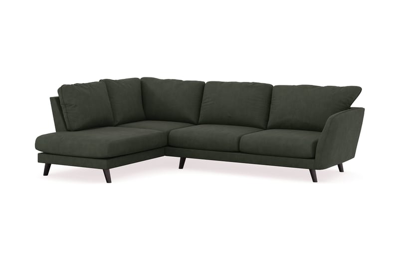 Trend Lyx 4-sits Vänstervänd L-formad Schäslongsoffa i Manchester - Mörkgrön - Möbler - Vardagsrum - Soffor - Divansoffa & schäslong