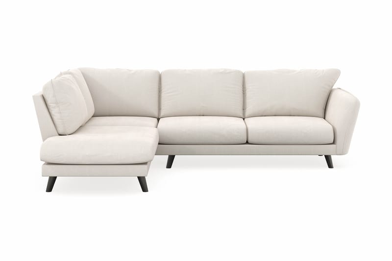 Trend Lyx 4-sits Vänstervänd L-formad Schäslongsoffa i Sammet - Krämvit - Möbler - Vardagsrum - Soffor - Divansoffa & schäslong