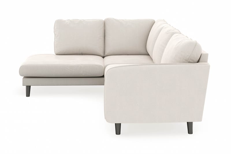 Trend Lyx 4-sits Vänstervänd L-formad Schäslongsoffa i Sammet - Krämvit - Möbler - Vardagsrum - Soffor - Divansoffa & schäslong