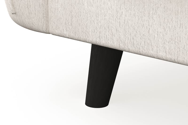 Trend Lyx 4-sits Vänstervänd L-formad Schäslongsoffa i Sammet - Krämvit - Möbler - Vardagsrum - Soffor - Divansoffa & schäslong