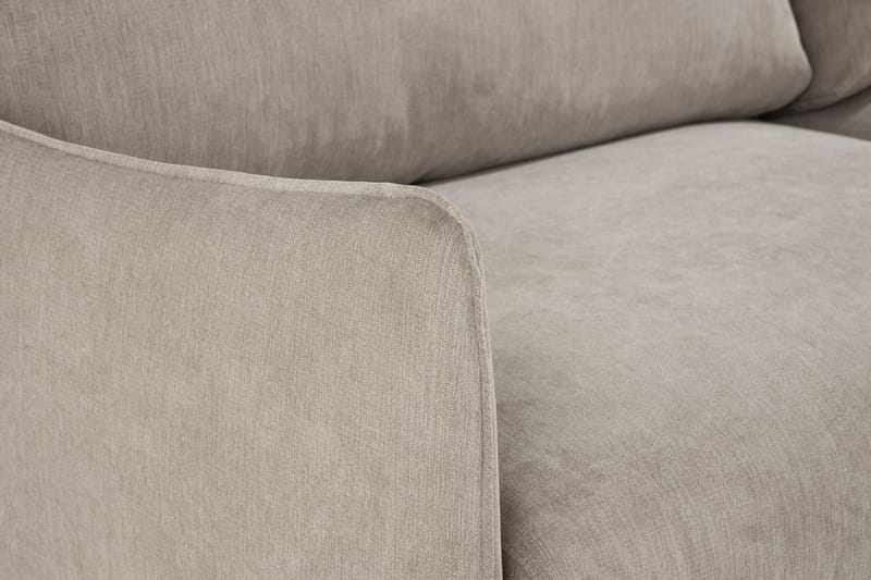 Trend Lyx 4-sits Vänstervänd L-formad Schäslongsoffa i Tyg - Beige - Möbler - Vardagsrum - Soffor - Divansoffa & schäslong