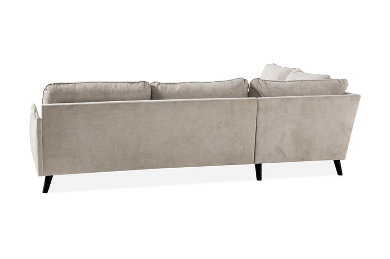 Trend Lyx 4-sits Vänstervänd L-formad Schäslongsoffa i Tyg - Beige - Möbler - Vardagsrum - Soffor - Divansoffa & schäslong
