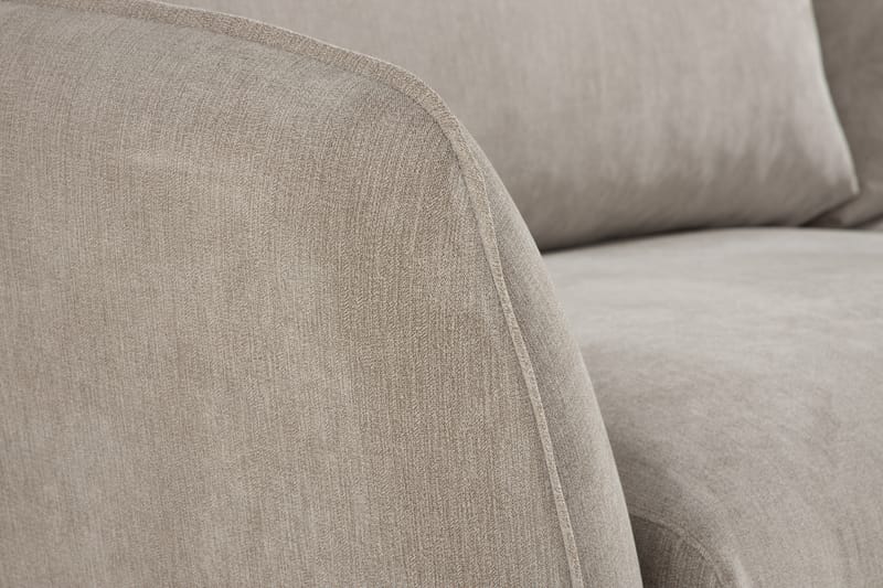 Trend Lyx 4-sits Vänstervänd L-formad Schäslongsoffa i Tyg - Beige - Möbler - Vardagsrum - Soffor - Divansoffa & schäslong