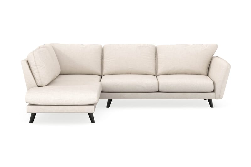Trend Lyx 4-sits Vänstervänd L-formad Schäslongsoffa i Tyg - Beige - Möbler - Vardagsrum - Soffor - Divansoffa & schäslong