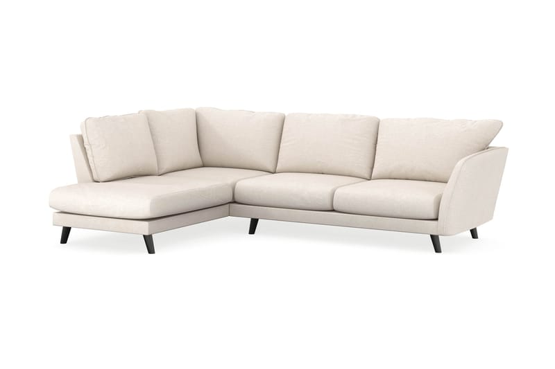Trend Lyx 4-sits Vänstervänd L-formad Schäslongsoffa i Tyg - Beige - Möbler - Vardagsrum - Soffor - Divansoffa & schäslong