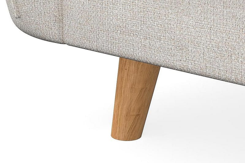 Trend Lyx 4-sits Vänstervänd L-formad Schäslongsoffa i Tyg - Beige - Möbler - Vardagsrum - Soffor - Divansoffa & schäslong