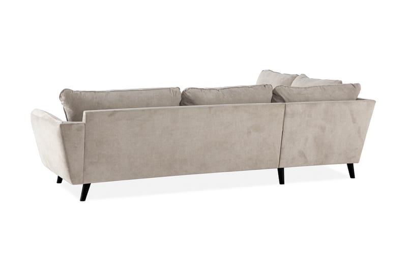 Trend Lyx 4-sits Vänstervänd L-formad Schäslongsoffa i Tyg - Beige - Möbler - Vardagsrum - Soffor - Divansoffa & schäslong