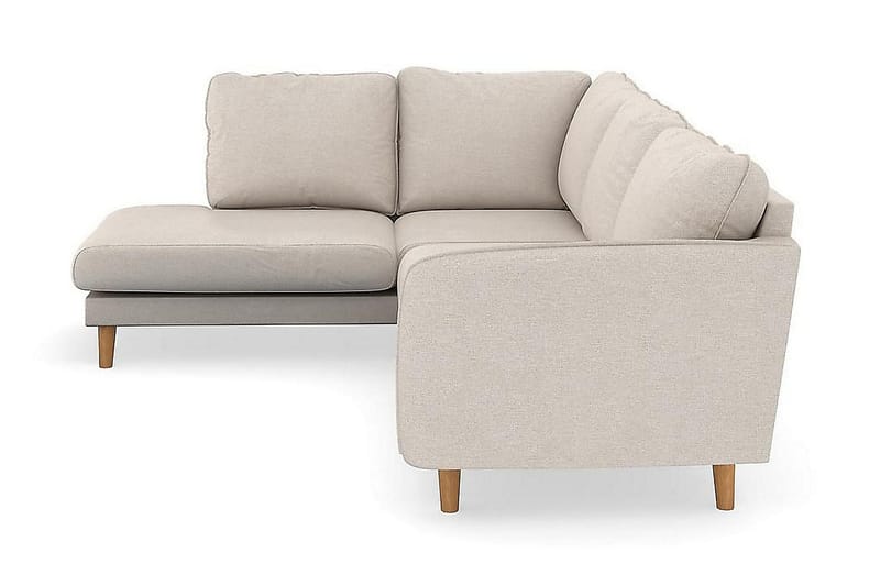 Trend Lyx 4-sits Vänstervänd L-formad Schäslongsoffa i Tyg - Beige - Möbler - Vardagsrum - Soffor - Divansoffa & schäslong