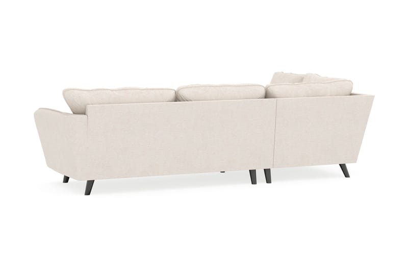 Trend Lyx 4-sits Vänstervänd L-formad Schäslongsoffa i Tyg - Beige - Möbler - Vardagsrum - Soffor - Divansoffa & schäslong