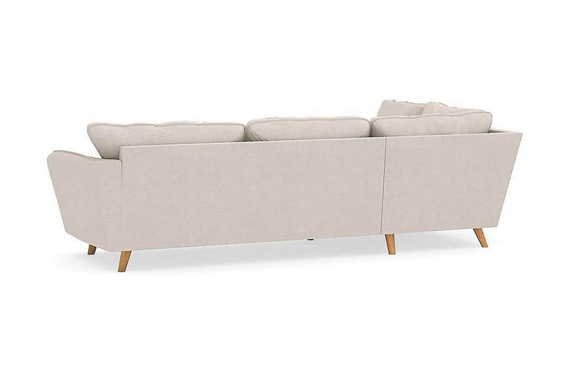 Trend Lyx 4-sits Vänstervänd L-formad Schäslongsoffa i Tyg - Beige - Möbler - Vardagsrum - Soffor - Divansoffa & schäslong