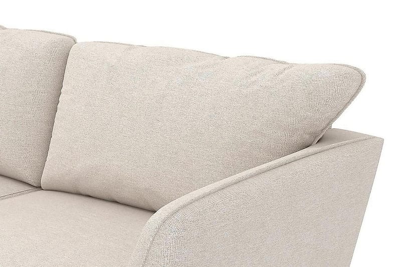 Trend Lyx 4-sits Vänstervänd L-formad Schäslongsoffa i Tyg - Beige - Möbler - Vardagsrum - Soffor - Divansoffa & schäslong