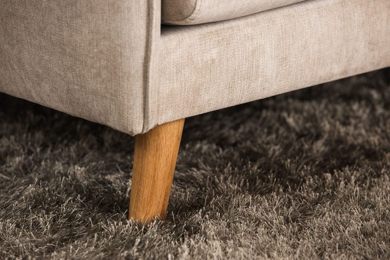 Trend Lyx 4-sits Vänstervänd L-formad Schäslongsoffa i Tyg - Beige - Möbler - Vardagsrum - Soffor - Divansoffa & schäslong