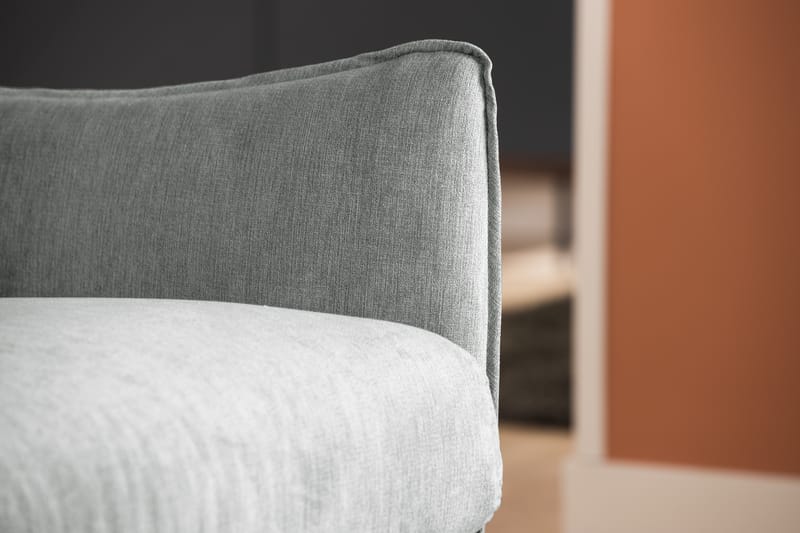 Trend Lyx 4-sits Vänstervänd L-formad Schäslongsoffa i Tyg - Grå - Möbler - Vardagsrum - Soffor - Divansoffa & schäslong