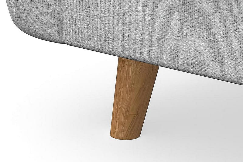 Trend Lyx 4-sits Vänstervänd L-formad Schäslongsoffa i Tyg - Ljusgrå - Möbler - Vardagsrum - Soffor - Divansoffa & schäslong