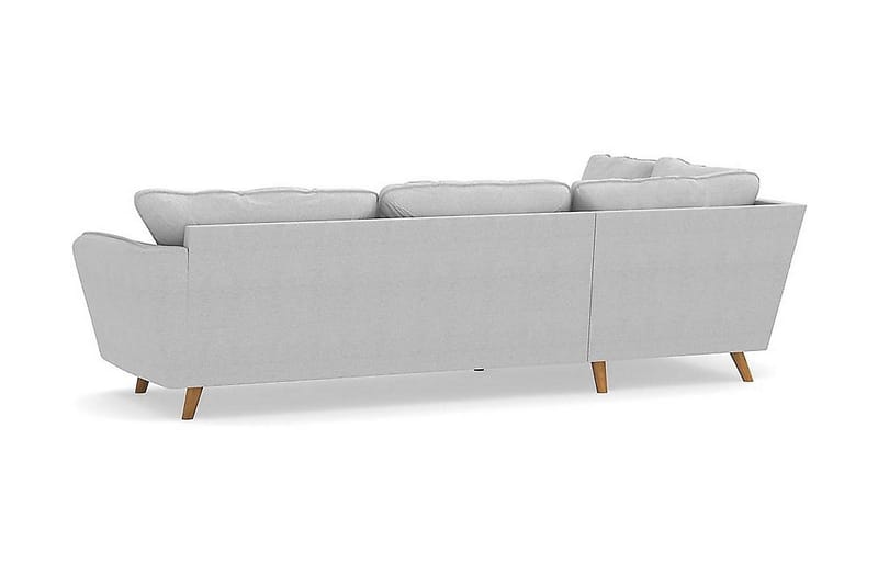 Trend Lyx 4-sits Vänstervänd L-formad Schäslongsoffa i Tyg - Ljusgrå - Möbler - Vardagsrum - Soffor - Divansoffa & schäslong