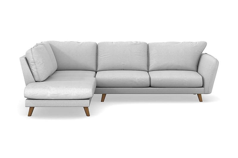 Trend Lyx 4-sits Vänstervänd L-formad Schäslongsoffa i Tyg - Ljusgrå - Möbler - Vardagsrum - Soffor - Divansoffa & schäslong