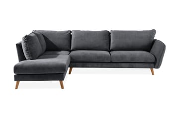 Trend Lyx 4-sits Vänstervänd L-formad Schäslongsoffa i Tyg
