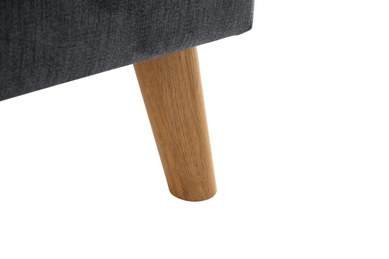 Trend Lyx 4-sits Vänstervänd L-formad Schäslongsoffa i Tyg - Mörkgrå - Möbler - Vardagsrum - Soffor - Divansoffa & schäslong