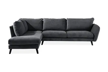 Trend Lyx 4-sits Vänstervänd L-formad Schäslongsoffa i Tyg